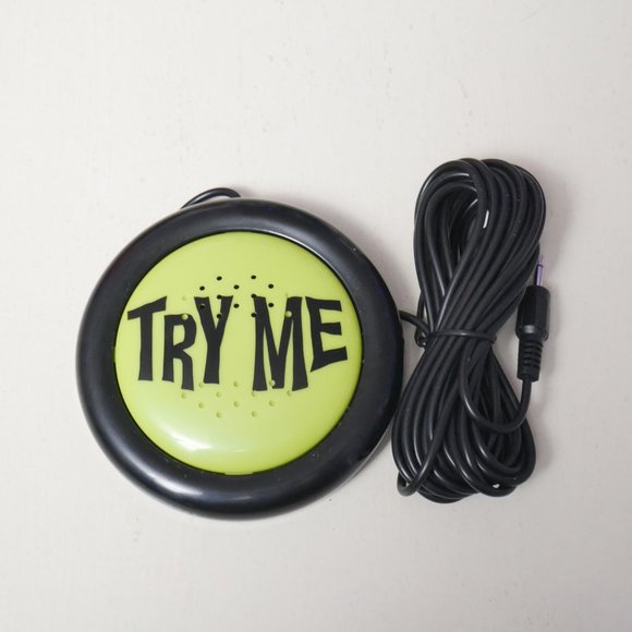 Try Me Button Spirit Halloween For Animatronics Props Animated Plug In NEW - Picture 2 of 5